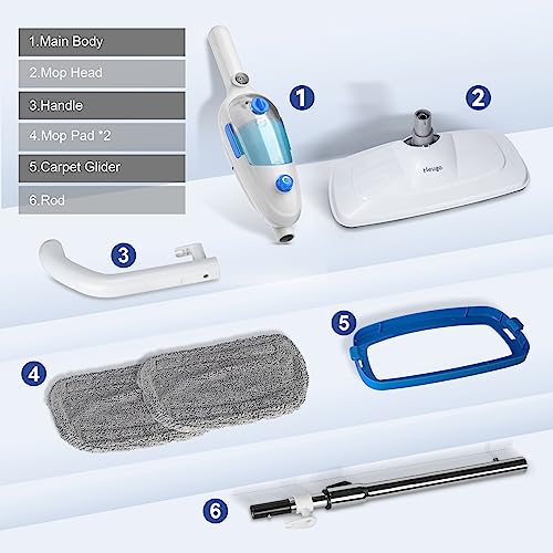 Neugo NE-033 Steam Mop For Hardwood Floor Cleaning, Floor Steamer Cleaner Lightweight For Vinyl, Laminate, Carpet, Tile Hard Floors W/Adjustable Steam Modes & Height thumb #7