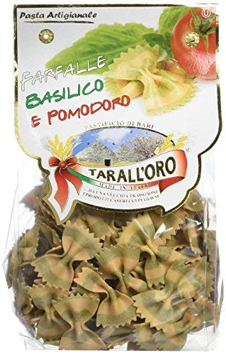 Tarall Oro Basil Tomato Bow Tie Pasta from Bari, Italy (3 pack)
