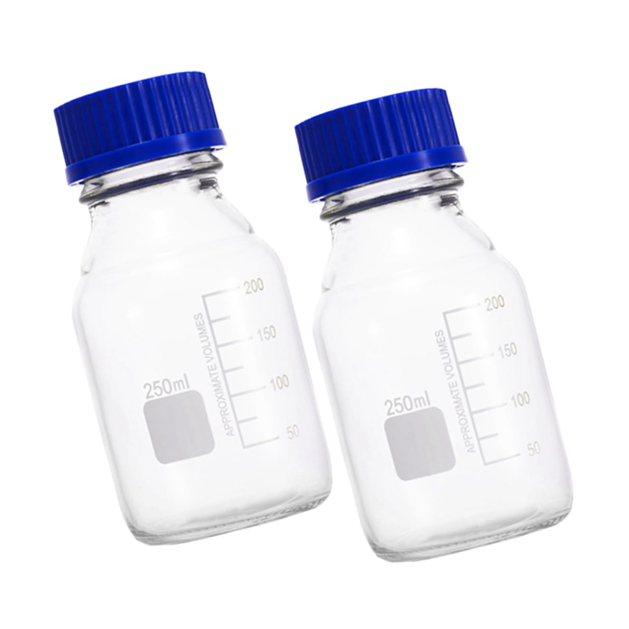 Ciieeo 3 Sätze Reagenzflasche Flaschen Für Chemische Reagenzien Graduierte Laborflasche Reagenzienflasche Mit Schraubverschluss Vorratsflaschen Probenflaschen Glas Transparent 2 Stück * 3