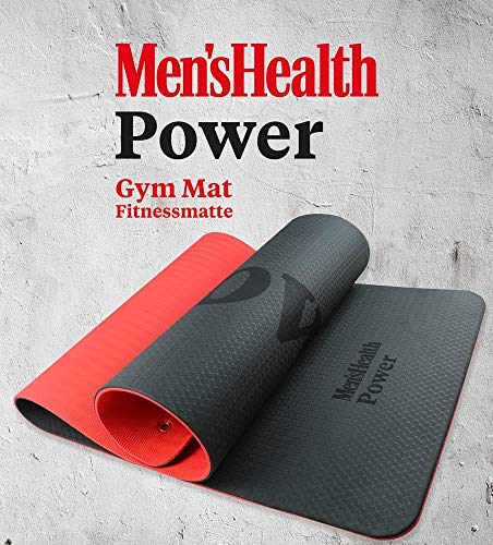 Men's Health POWER - Esterilla de Fitness para Hombre, para Gimnasia, Fitness, Pilates y Gimnasia