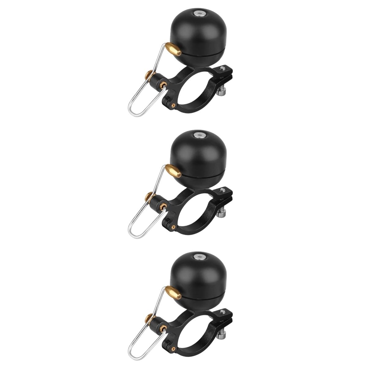 Sosoport 3 STK Fahrradklingel aus Kupfer Fahrradklingel für Kinder Fahrradklingeln Fahrradhupen Mini-Fahrrad Fahrräder Fahrradring mit lautem Geräusch Glocke Zubehör Trompete Totes Fahrrad