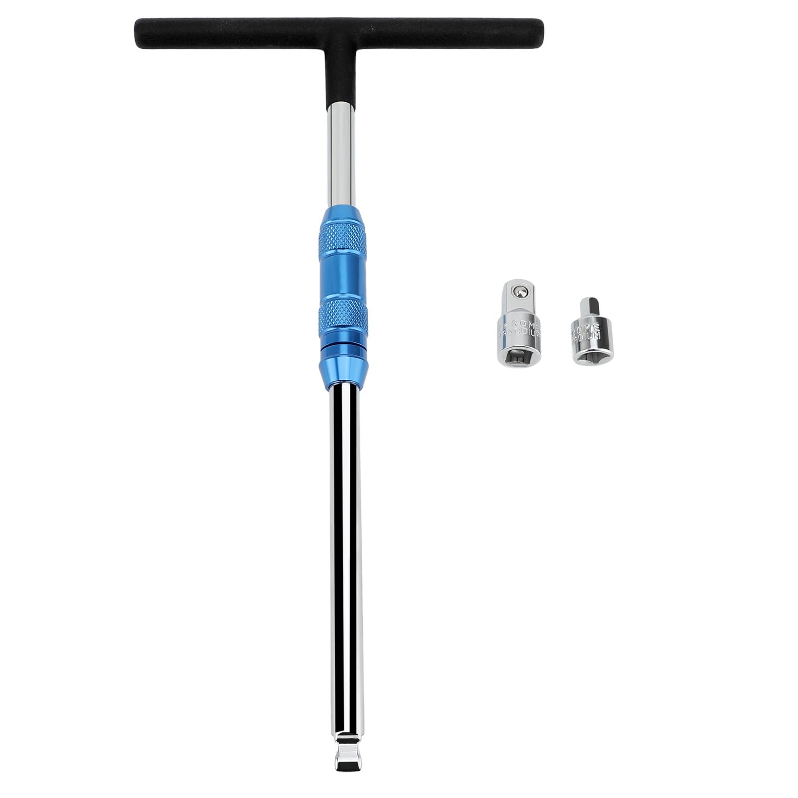 WODHMIEY 3/8in Square Drive T Handle Speed Wrench, T Bar Socket, Non-Slip Handle, 40 Chrome Material, Rotating Sheath
