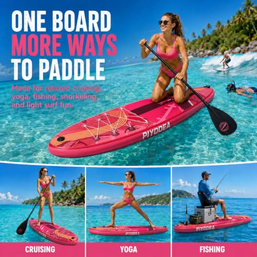 Image of Inflatable Stand Up Paddle Board, Wide Stable SUP Accessories