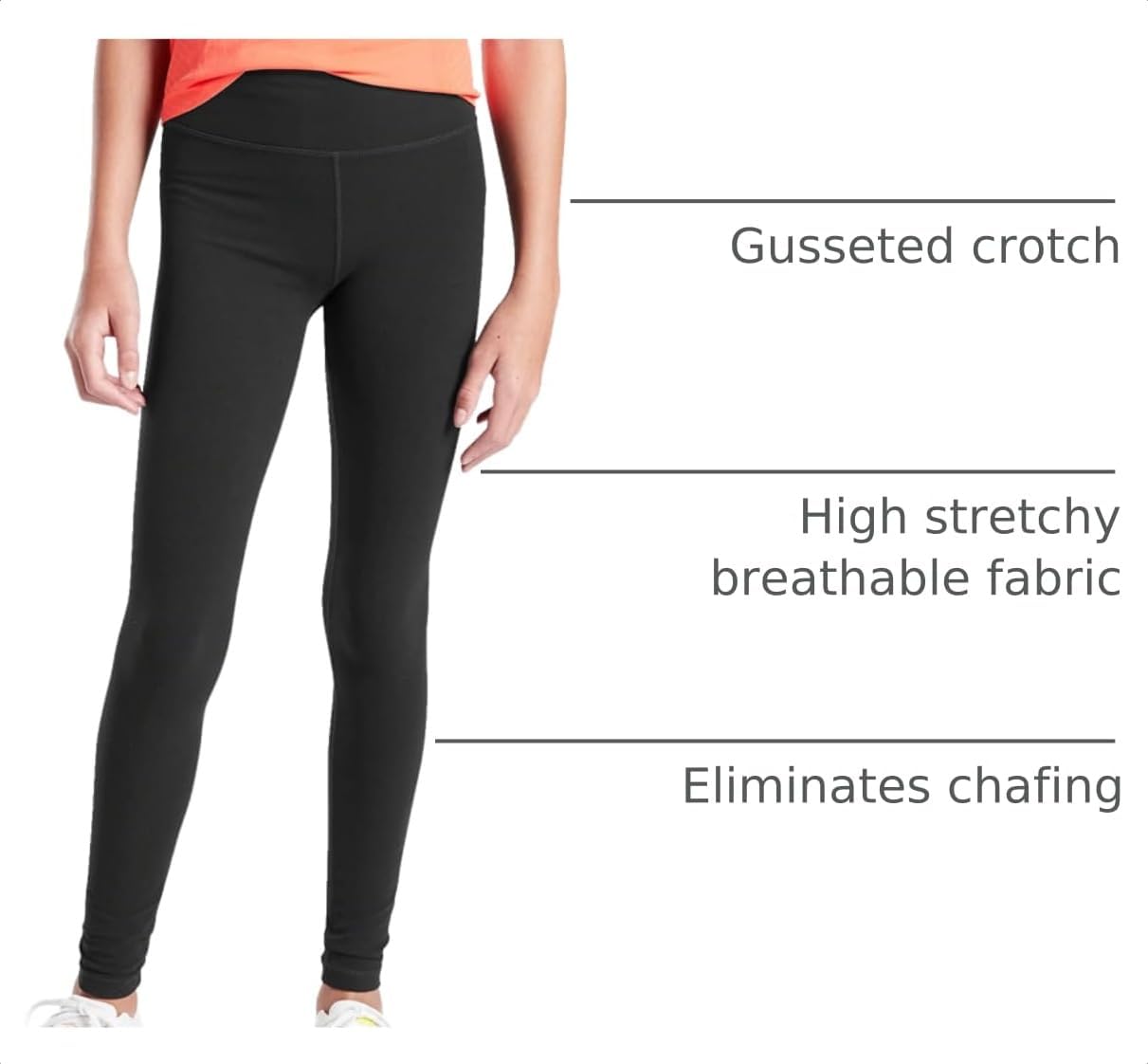 rrhss Girls High Rise Tight Casual Active Leggings Kids Gym Workout Yoga Pant