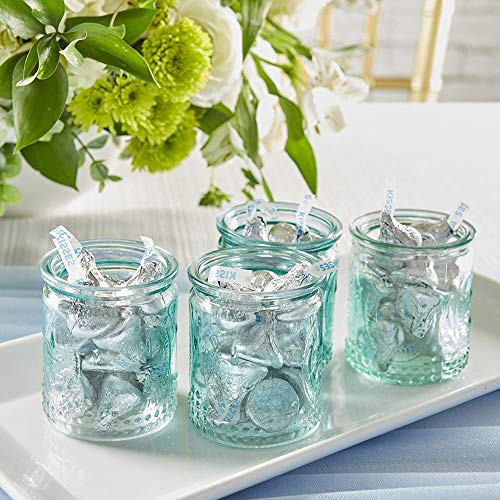 Kate Aspen Blue Glass Tealight & Votive Candle (Set of 4) Vintage Tea Light Holders, 4 Count - Image 5