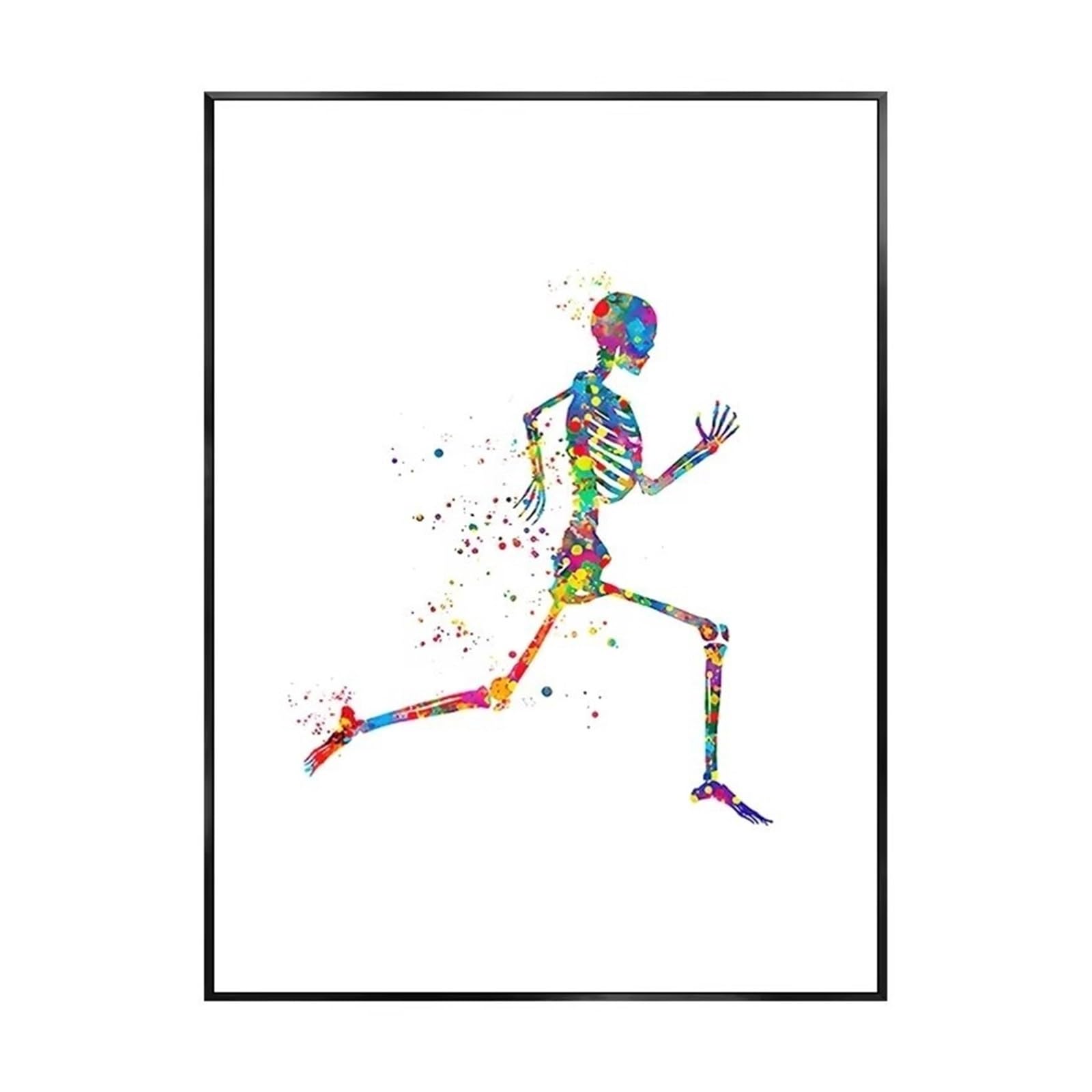 1pc Strona Główna Anatomia Człowieka Układ Mięśni Obraz Ścienny Na Płótnie Plakaty I Druki Mapa Ciała Zdjęcia Edukacja Medyczna Decor(ZLH8619,50x70cm Unframed)