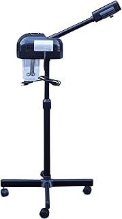 2 in1 Ozone Facial Steamer With Hot Mist Function, Can Use At Home And Beauty Salon, Extract Blackheads, Rejuvenate And Humidifier Hydrate Your Face Skin, Adjustable Height