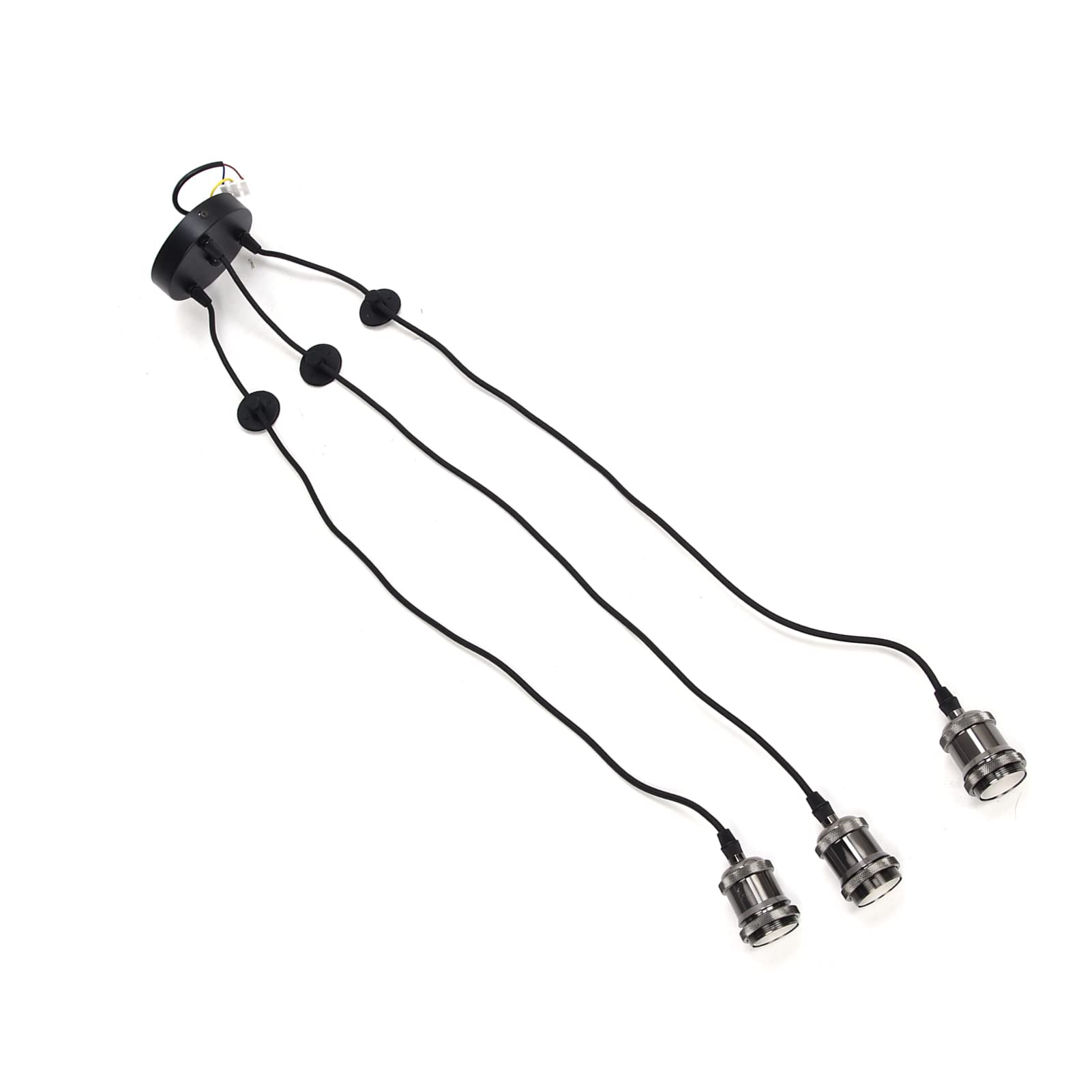 Portalámparas de araña de 3 brazos, decoración Retro de Metal, toma de luz de techo para el hogar, comedor, bares
