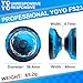 FETESNICE FS23 Yoyo Professional Responsive Yoyo for Kids 8-12, Unresponsive Yo yo for Adults, Dual Function Metal Fingerspin Trick Yo-yos with Yo-yo Strings + Yo-Yo Accessory Kit-Black Blue