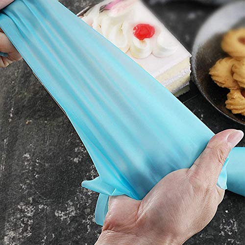 Joyeee 4 Pcs Piping Bags Reusable, Silicone Pastry Bags For Cake Decorating, Baking Supplies For Cookies Chocolate Cupcake, Icing Cream Frosting Bags, Diy Kitchen Tool, Green, 10’’ 12’’ 14’’ 16’’ #TOP2