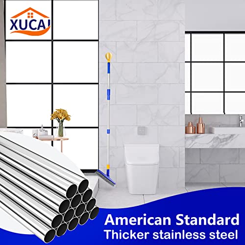 Long Handle Grout Brush For Floor To Wall Grout Line Cleaning,No Knees Floor Scrub Brush With Stiff Bristles For Tile,Shower,Bathroom,Toilet By Xucai Household Cleaning Supplies-Dreamy Blue #TOP4