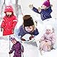 QKURT 3 Paare Kleinkind Stretch-Fäustlinge, Kinderhandschuh Verdickte Strickhandschuhe Winterhandschuhe Warme Handschuhe für 1-3 Jahre Junge Mädchen Draußen