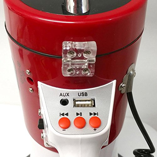 Pyle Megaphone Speaker Pa Bullhorn - With Built-In Siren 50 Watts Adjustable Volume Control & Record Function - Ideal For Football, Baseball, Cheerleading Fans, Coaches Or For Safety Drills Pmp58U #TOP3