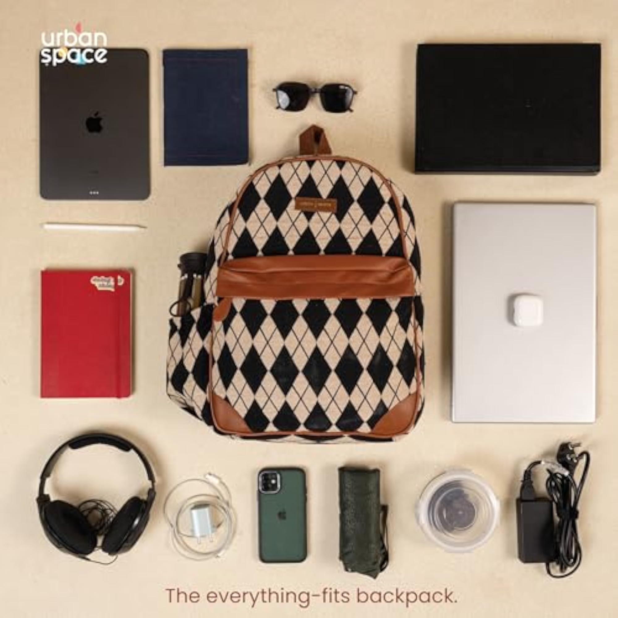 Handcrafted Backpack, Compatible with upto 16 inch Laptop