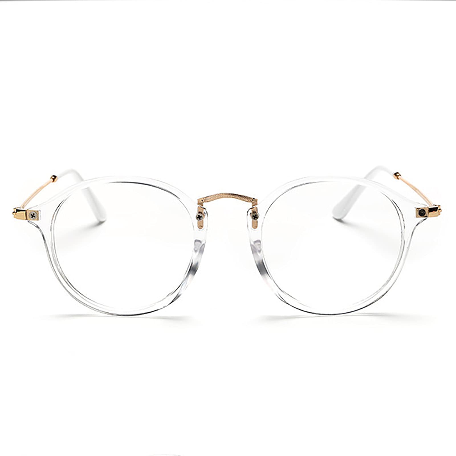 Okrągłe okulary do czytania, antyrefleksyjne, uniseks, niespolaryzowane, oprawki TR90 z zawiasem sprężynowym, okrągłe oprawki w stylu vintage, okulary do gier, 1,5 dioptrii