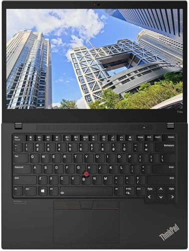 Image of Lenovo ThinkPad T14S Gen 2, Intel Core i7-1185G7, 14 Inch Full HD Display, 16GB RAM, 256GB SSD, Thunderbolt 4, Backlit Keyboard, Windows 11 Pro (Renewed), Villi black