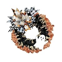 PANNEAU DE BIENVENUE Pour Porte D'EntréE, Perles De Bois Et Couronne D