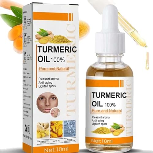 Turmeric Oil Facial Serum, Turmeric Illuminating Serum, Helps to Minimize the Appearance of Spots, improves dullness, improves skin tone, moisturises and illuminates, suitable for all skin type (10ML)