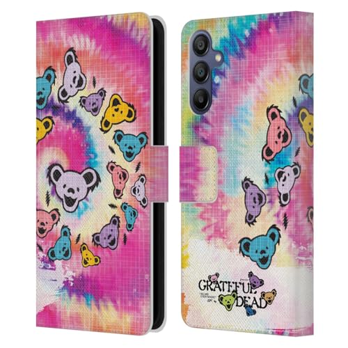Étui en cuir Grateful Dead Galaxy A15 : housse de protection premium avec fentes pour cartes