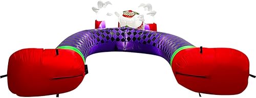 Miniatura 9 de Amazingforless - Decoración inflable LED de Halloween (4-12 pies) con soplador animado espeluznante (Frankenstein, dragón, fantasma, calabaza, perro