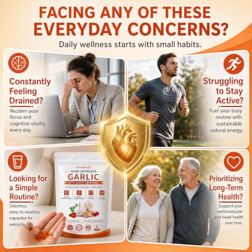 StressXcel Aged Garlic Extract with CoQ10