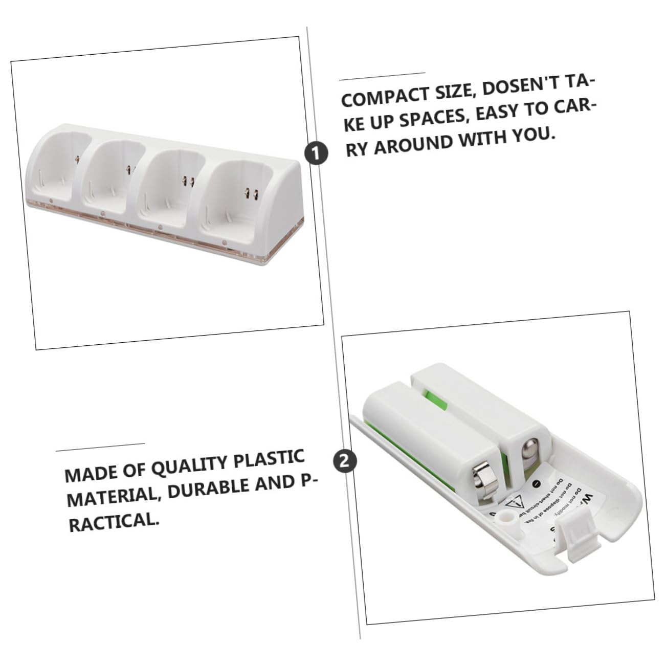 Homoyoyo Batería De Luz Azul Cargador De Batería De Ranuras Adaptador De para Cargador De Inteligente para Recargables De