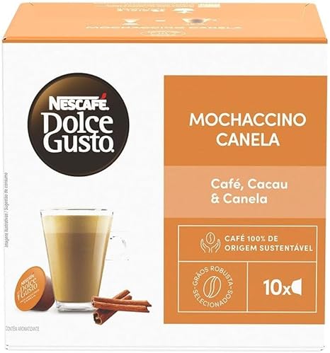 Café em Cápsula NESCAFÉ DOLCE GUSTO Mochaccino Canela 10 Cápsulas Menor preço em Café em Cápsula NESCAFÉ DOLCE GUSTO Mochaccino Canela 10 Cápsulas