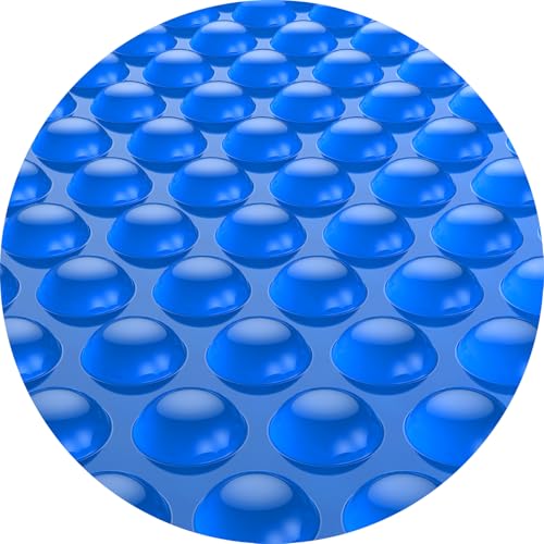 BigXwell 21ft Round Solar Pool Cover 16 Mil Heavy-Duty Solar Blanket for Above Ground Pools - Reduces Evaporation Retains Heat Blocks Debris Blue Bubble