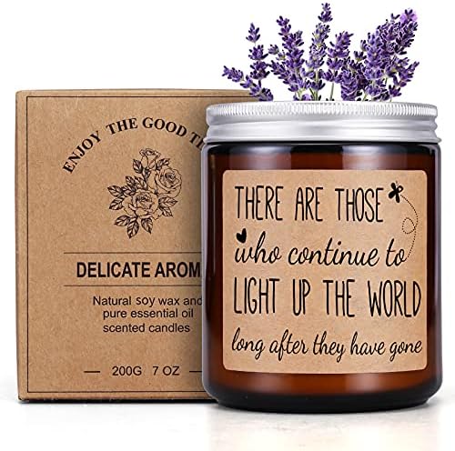 Lavender Scented Candles Memorial Gifts for Loss of Loved One Sympathy Gift Condolence Remembrance for Deceased Bereavement Keepsake