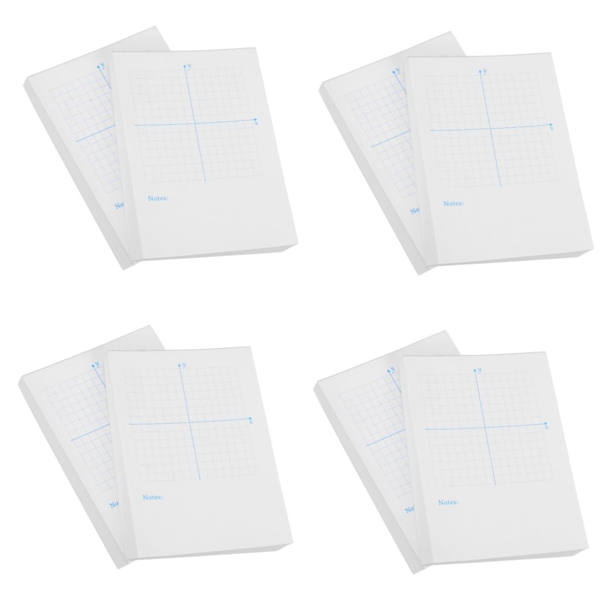 SHINEOFI 4 Pièces 2 Cahier D'Exercices D'Axe De Coordonnées Papiers De Dessin Mathématiques Papier Millimétré D'Axe Papier Millimétré De Mathématiques Système De Coordonnées