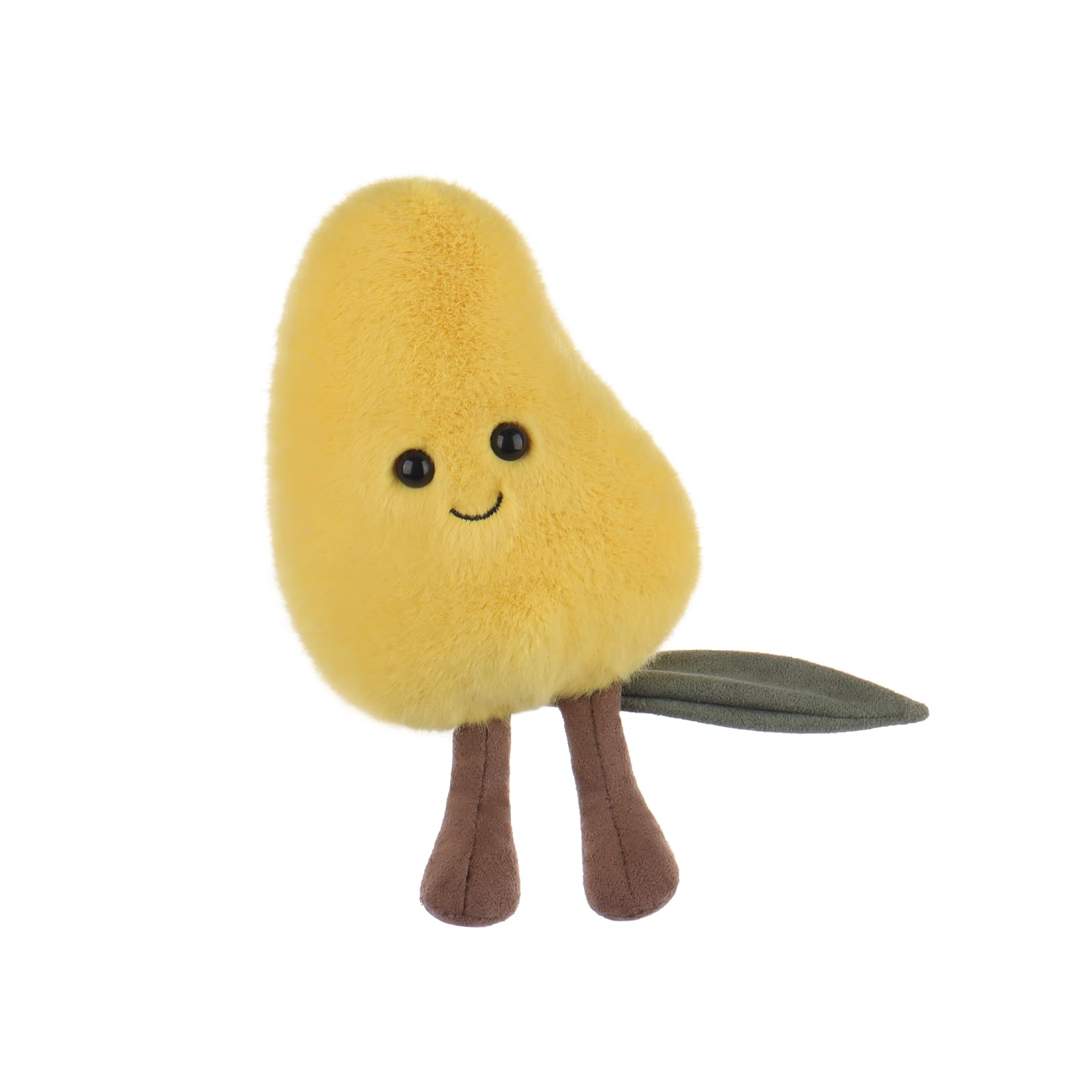 Apricot Lamb Fresh Mango Fruit Plushies Stuffed Animals for Kids Soft Cute Plush Toys for Baby Girl and Boy Fluffy Fresh Mango Yellow - Image 4