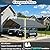 KEIKI 20x20ft Heavy Duty Carport Canopy Shelter, Galvanized Steel Portable Garage for Car Truck Boat, All-Weather Reinforced Cover with Quick Assembly, Outdoor Party Event Tent, Gray