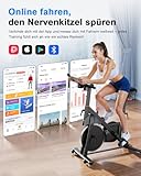 Copant Heimtrainer Fahrrad mit Verstellbarem Magnetwiderstand, Ergometer Hometrainer für Zuhause 136kg mit Tablet-Halter, Hometrainer Fahrrad mit App, Indoor Fitnessbike für das Fitnessstudio zu Hause