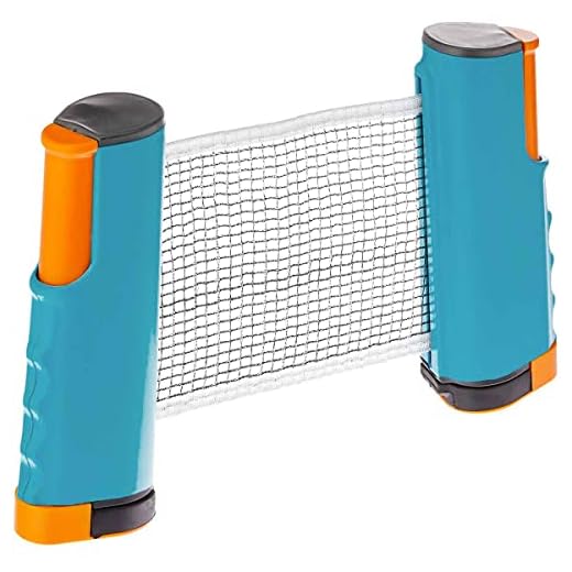 Rede Retrátil Ping Pong 1,67 Metros Tênis Mesa Universal VERDEC/LARANJA