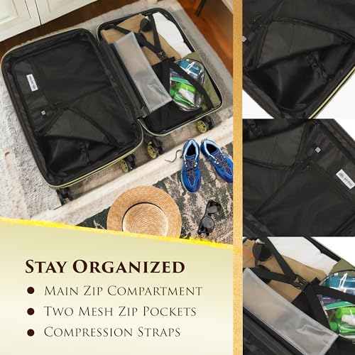 FUL Harry Potter Rolling Luggage, Hogwarts Express Hardshell Suitcase with Spinner Wheels, Black, 29 Inch3