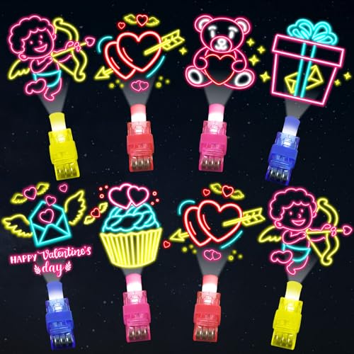 Cadeau de fête phosphorescent Saint-Valentin | Lot de 36 lumières LED cœur et ours en vrac