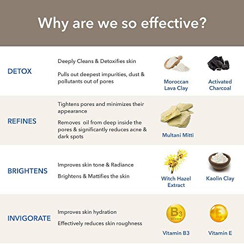 Image of The Moms Co. Natural Clay Face Wash with Moroccan Lava Clay & Activated Charcoal l Purifies,Detoxes &Glowing l Normal to Oily Skin 100ml