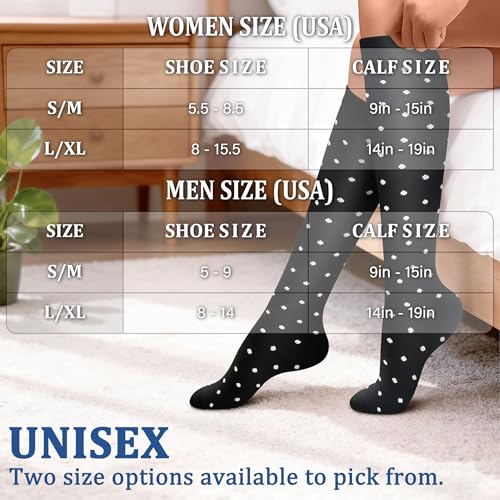 Image of FEYHAY Copper Compression Socks (3 Pairs) 15-20 mmHg Circulation is Best Athletic & Daily for Men & Women, Running, Climbing