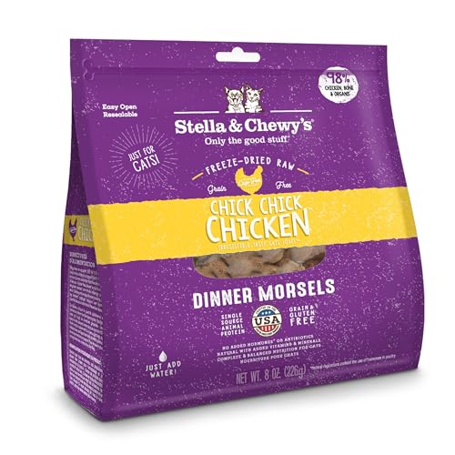 Stella & Chewy’s Freeze-Dried Raw Cat Dinner Morsels – Grain Free...