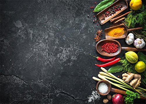 3x2m Kochen Gemüse Hintergrund Grunge Gloomy Beton Boden Hintergründe für die Fotografie Innen Küche Vinyl Foto Hintergrund Herd Erwachsene