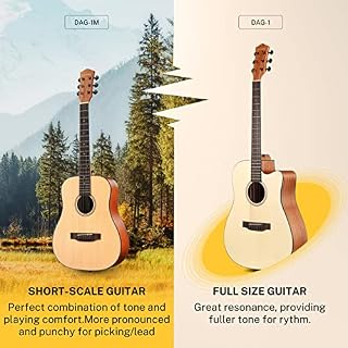 Donner 3/4 Guitare Acoustique Adulte Debutant Guitare Folk 36 Pouces Guitare Kit de Voyage avec Sac Capo Tuner(Naturel) - Les Beatles, Paul McCartney, John Lennon, RIngo Starr, George Harrison Donner 3/4 Guitare Acoustique Adulte Debutant Guitare Folk 36 Pouces Guitare Kit de Voyage avec Sac Capo Tuner(Naturel) – Image 3