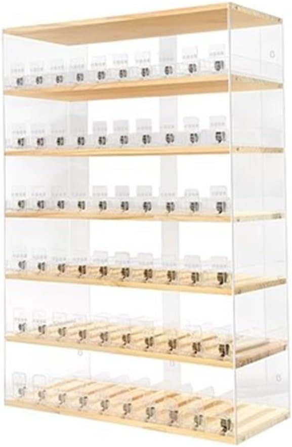 GZHERVICES Store Display Shelves, Cigarette Showcases Rack, Acrylic Automatic Cigarette Pusher, Wall Mounted Cigarette Display Holder (Color : Clear, Size : 67x26.5x45.3cm)