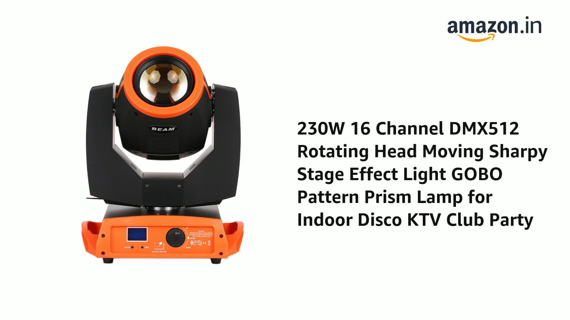 Buy AIXING 230W 16 Channel Dmx512 Rotating Head Moving Sharpy