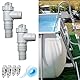 Kimuwote Wartungshahn/Absperrhahn für Pools mit 32mm Schlauchanschluss,2 Stück Aktualisierte Version Pool Schlauchadapter,Pool Wartungs zubehör mit 4X Schlauchklemmen - Absperrhahn funktioniert gut