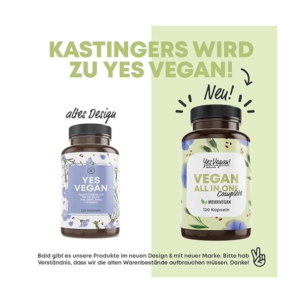 Vegan Multivitamin & Mineralien mit 14 Vitaminen u.a. B12, Jod, Eisen, Cholin (120 Kapseln hochdosiert) für Veganer… – Bild 6