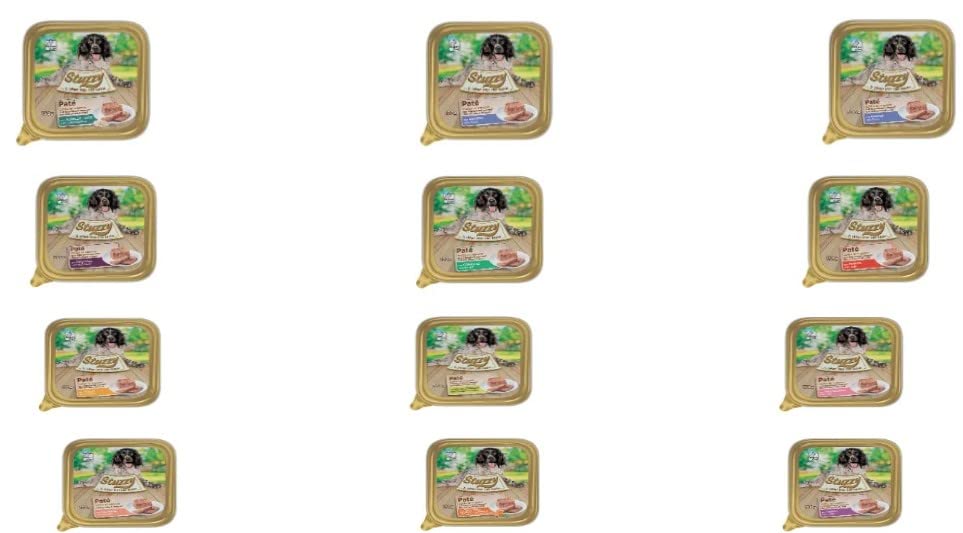 STUZZY CANE CIBO UMIDO PATE' PER CANI 50 SCATOLETTE GUSTI ASSORTITI DA 150g CADAUNO