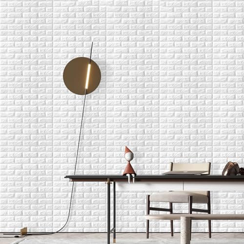 30 Stück 3D-Ziegelstein-Tapete, zum Aufkleben und Abziehen, wasserdichte Wandpaneele, selbstklebende Kunstschaum-Ziegelstein-Wandpaneele für Zuhause, Büro, Schlafzimmer, Wohnzimmer, Wäsche,