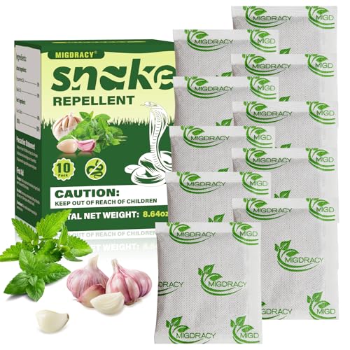 Snake Repellent Pouches, 10Pcs Peppermint Oil to Repel Snake, Keep Snake Away from Home, Garden, and