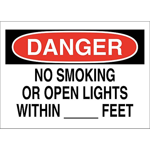 Panneau de danger Brady 42661 plaque d'interdiction de fumer industrielle