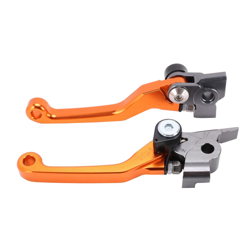 Leviers Frein & Embrayage Pliable CNC Pour KTM SX / EXC / XC – Alu T6061, Réglables, Pivot Repliable (2004-2008)
